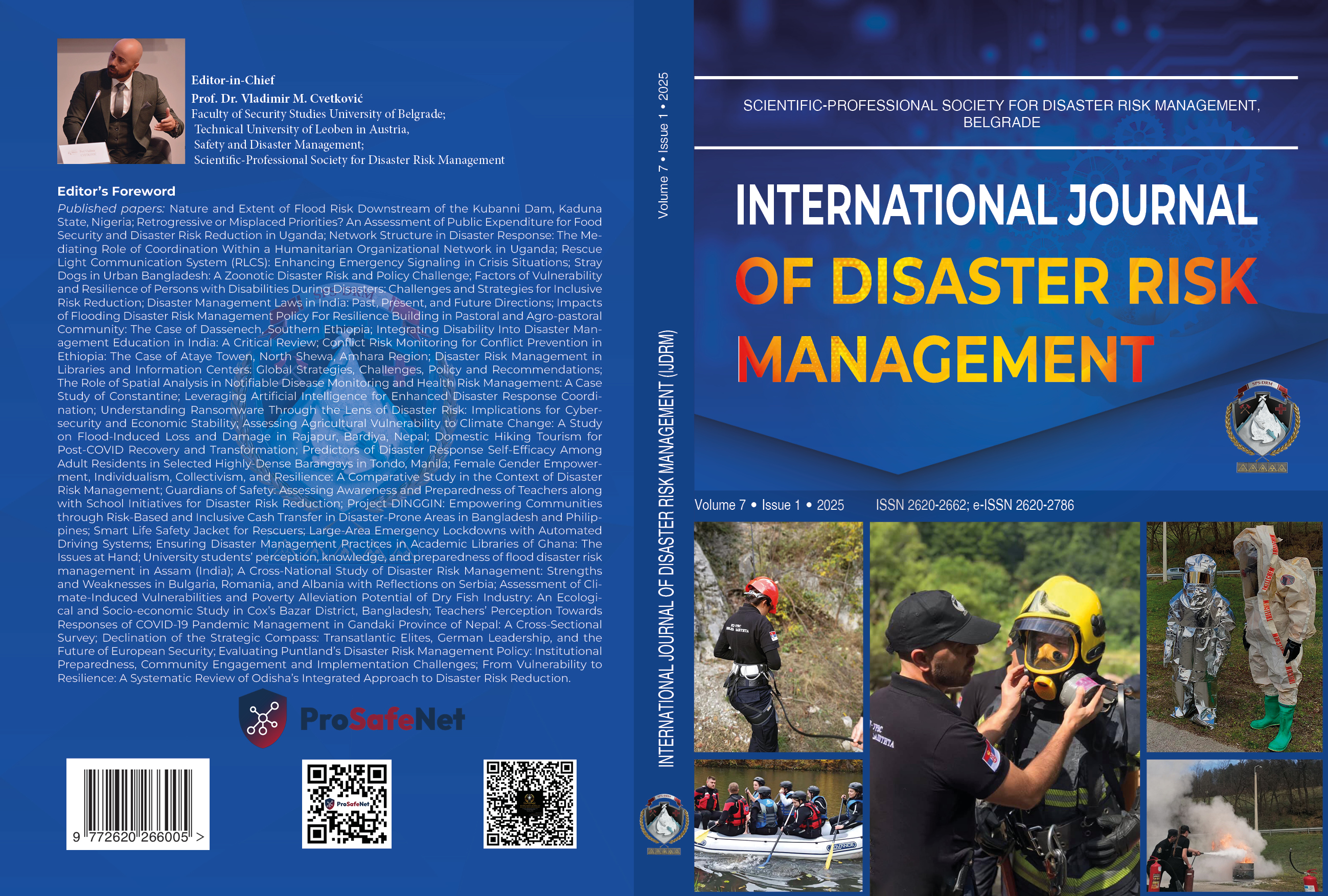 International Journal of Disaster Risk Management (IJDRM)